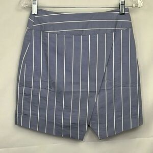 EVIDNT Asymmetrical Mini Skirt, Sky Stripe, XS NWT